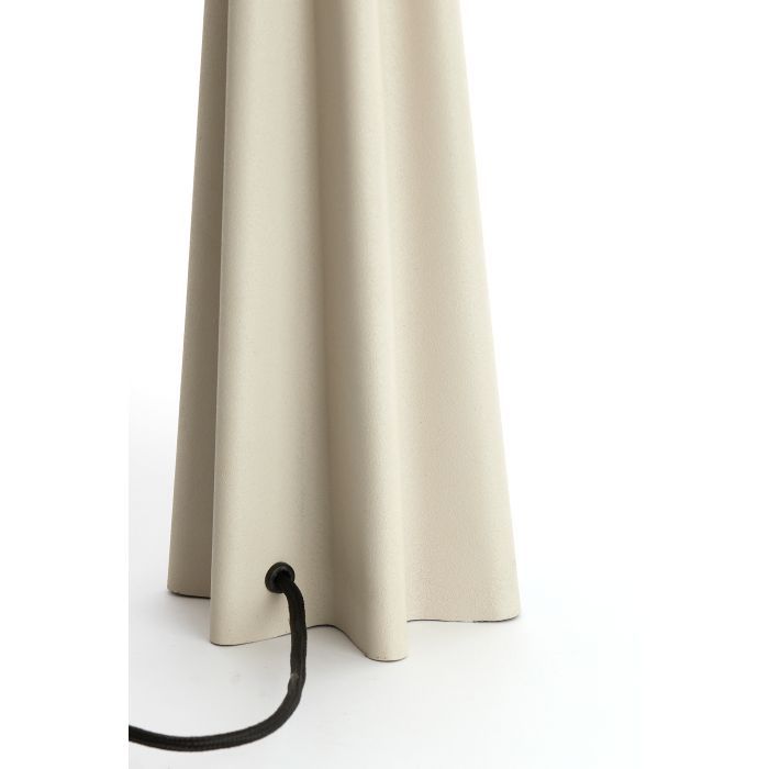 Lámpara Sobremesa Hierro Beige, Ø38 Cm