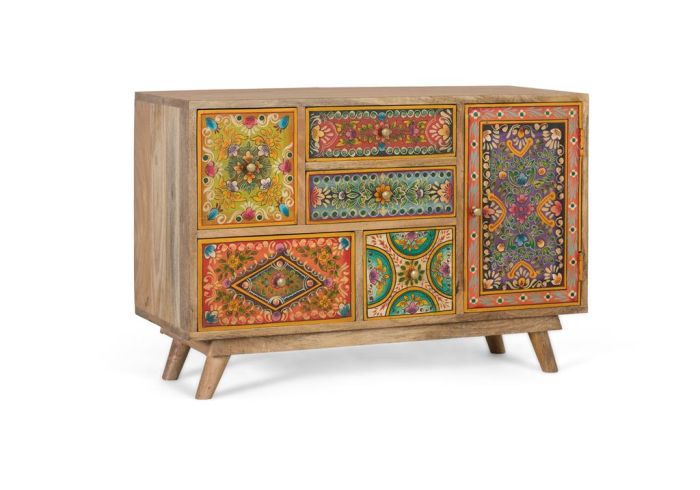 Cómoda rectangular étnica