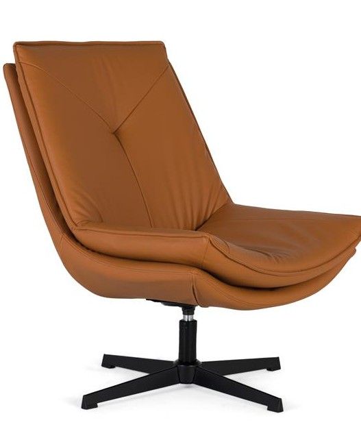 Sillón giratorio camel