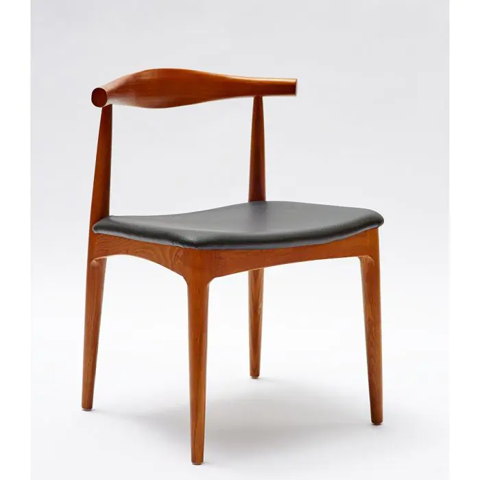 Silla vintage megro, marrón, madera fresno, Salón Red 49 