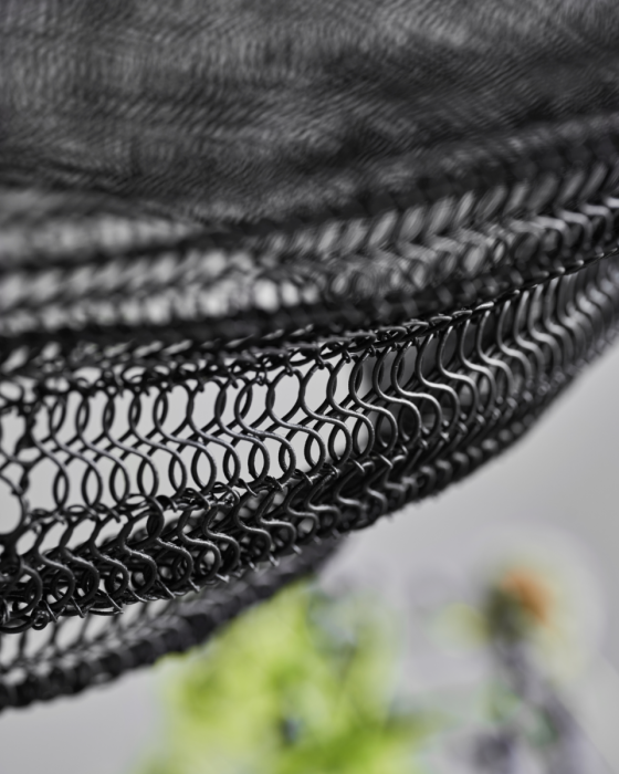 Lámpara Techo Hierro Negro, Ø60 Cm
