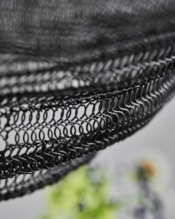 Lámpara Techo Hierro Negro, Ø60 Cm