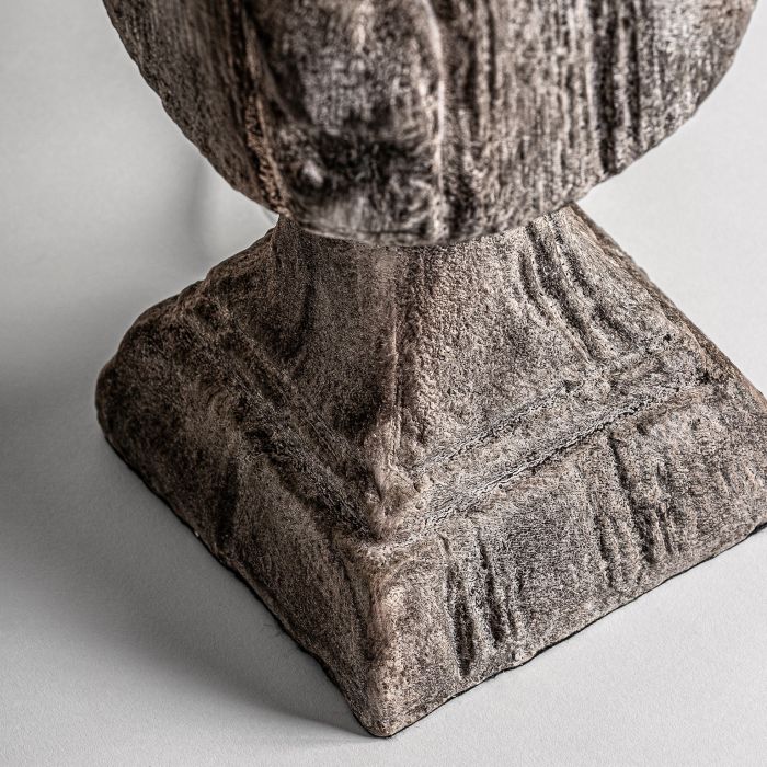 Lámpara De Sobremesa Vintage Madera Gris Envejecido