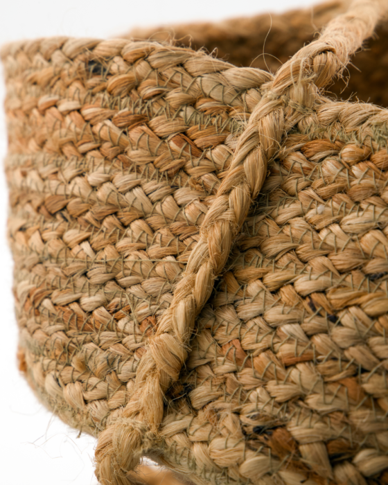 Cesto Colgante Yute Natural, Ø 33 Cm