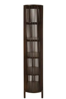 Estantería Madera Mango Marrón Oscuro, 38 Cm
