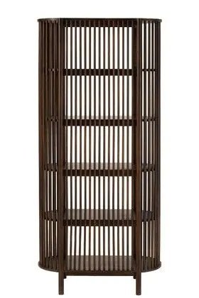 Estantería Madera Mango Marrón Oscuro, 38 Cm