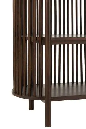 Estantería Madera Mango Marrón Oscuro, 38 Cm