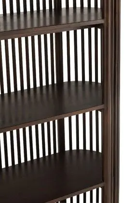 Estantería Madera Mango Marrón Oscuro, 38 Cm