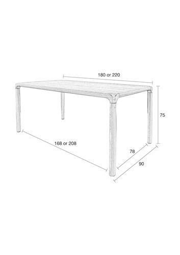 Mesa Comedor Storm Madera Natural, 220 Cm