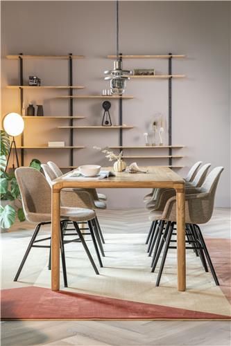 Mesa Comedor Storm Madera Natural, 220 Cm