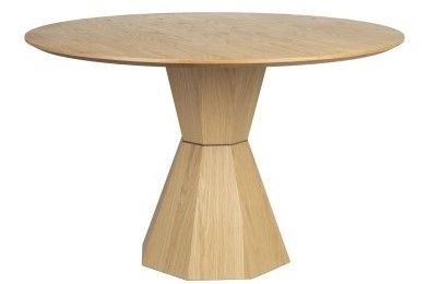 Mesa Comedor Redonda Lotus Chapa Roble, 120 Cm