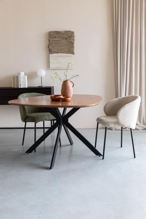 Mesa Comedor Marrón Hierro, 110 Cm