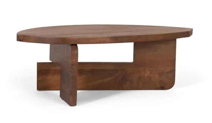 Mesa centro vintage avellana