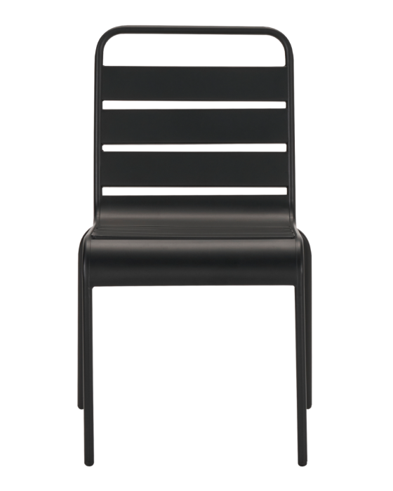 Silla Terraza Negro Hierro, 57 Cm