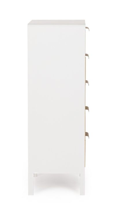 Sinfonier 5 Cajones Blanco Natural, 40 Cm