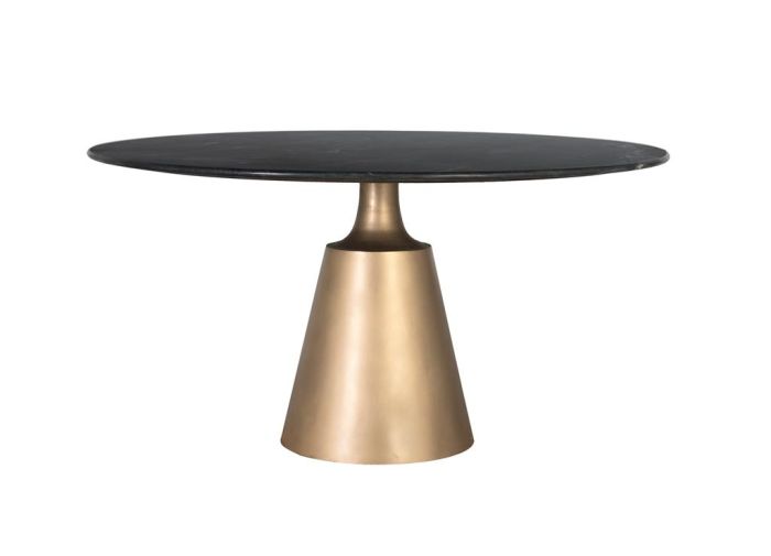 Mesa comedor art decó redonda