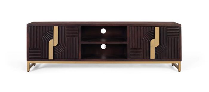 Mueble TV Raffles 4 puertas 1 hueco central