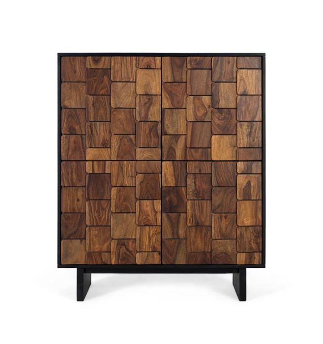 Mueble bar mind Madera wengé 4 puertas