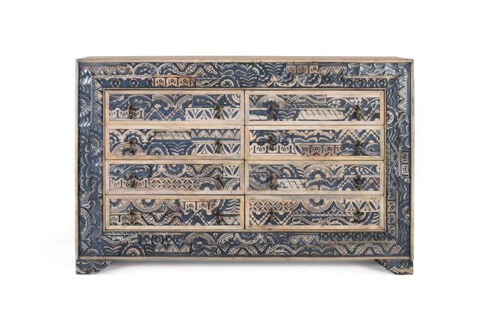 Aparador vintage madera 8 cajones
