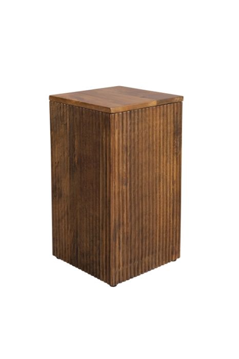 J/2 Macetero Madera Mango Marrón, 35 Cm
