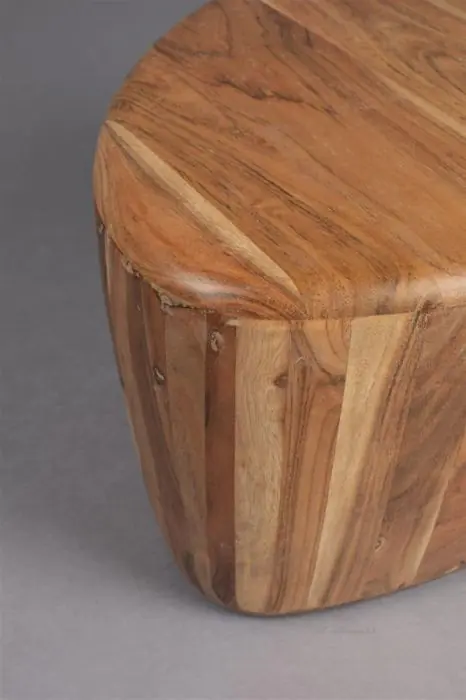 Mesa Centro Madera Acacia Marrón, 58 Cm
