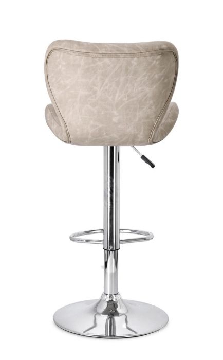 Taburete Bar Beige Acero Cromado, 47 Cm