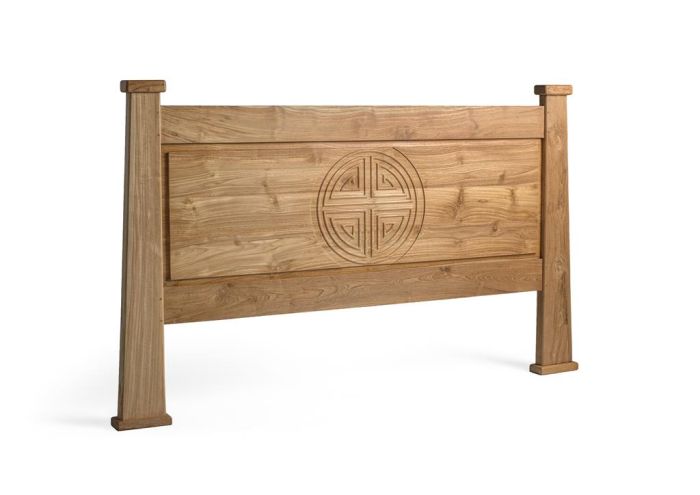 Cabezal Tabú oriental madera natural