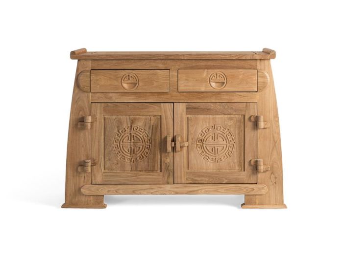 Aparador tabu madera natural 2 cajones 2 puertas