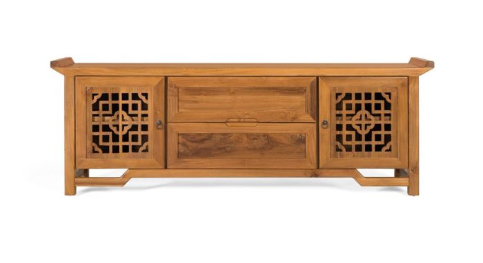 Mueble TV Siasat madera 2 puertas 2 cajones