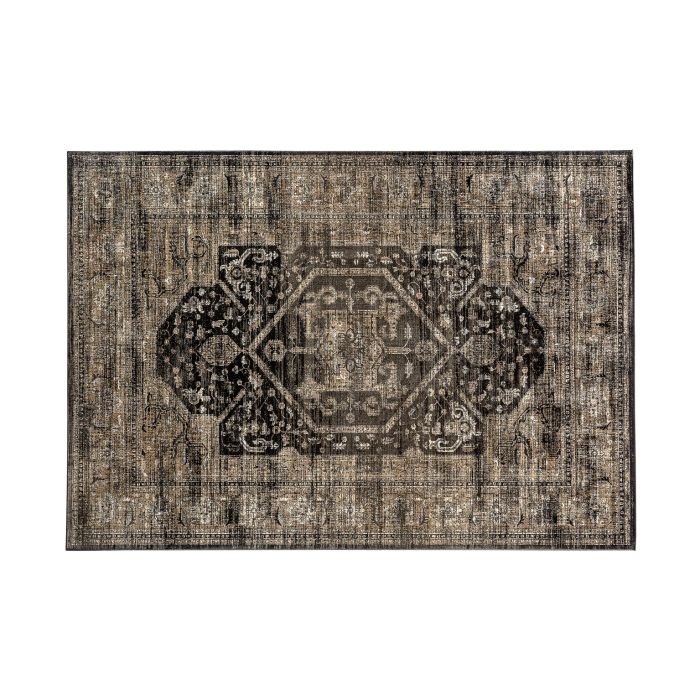 Alfombra Viscosa Marrón Keisi  Rectangular, 340 Cm
