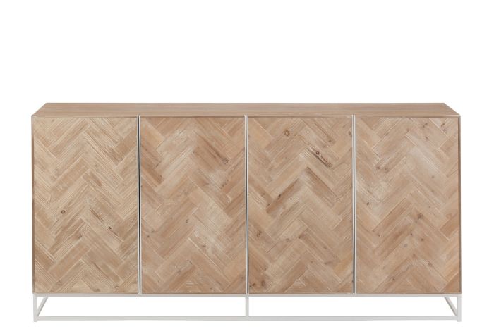 Aparador Zigzag Madera Maciza Teca