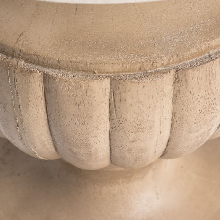 Lámpara De Sobremesa Resina Natural Tejido,42 Cm