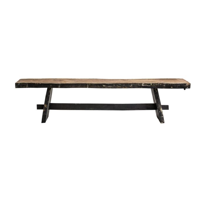 Banco zinder vintage negro natural