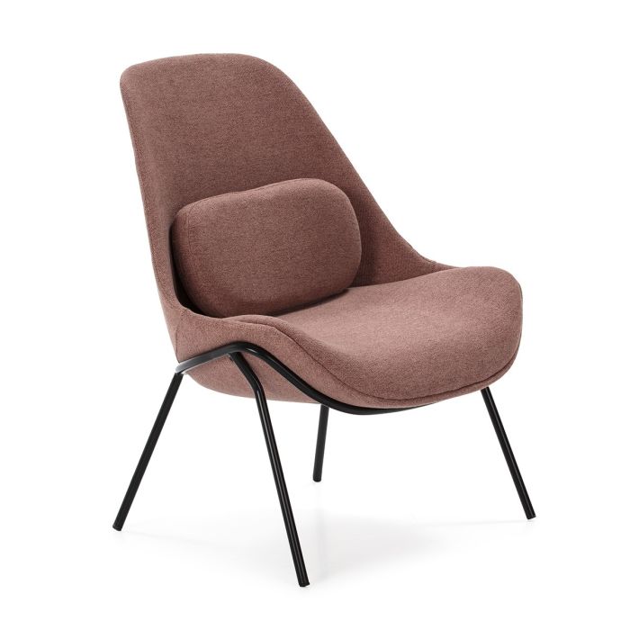 Sillón Moderno Negro/Rosa