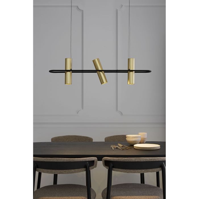 Taburete 44x46x94 Metal Negro/Tela Gris
