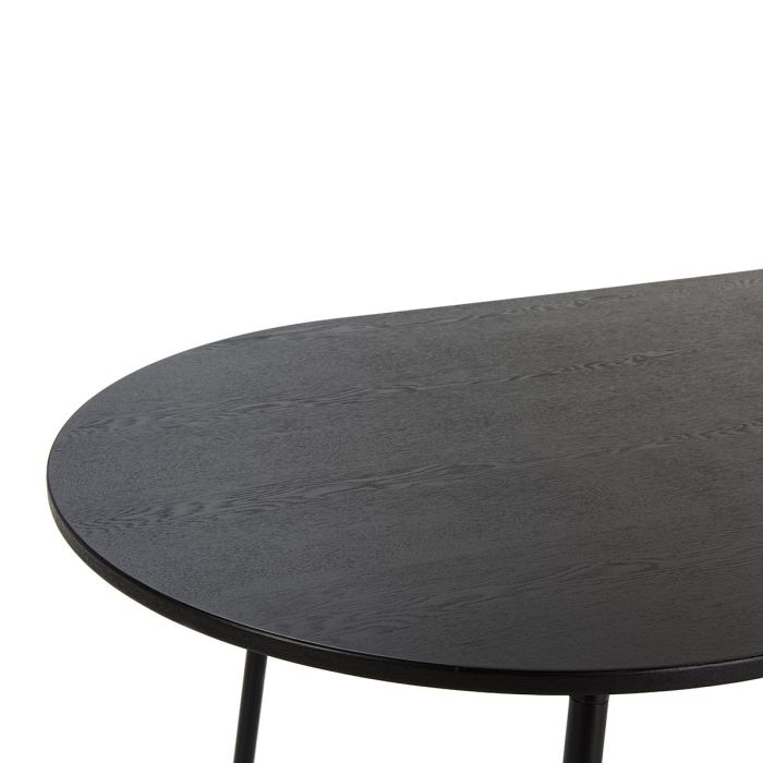 Mesa Salón Madera Metal Negro 180 Cm