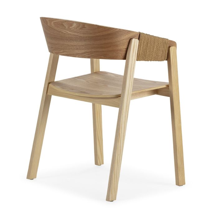 Silla 56x51x75 Madera de Roble/Cuerda -- Natural