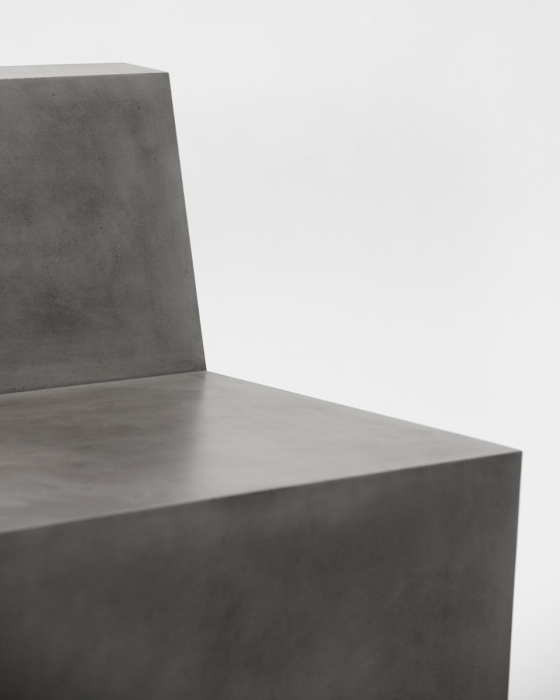 Sillón Lounge Cemento Gris, 82 Cm