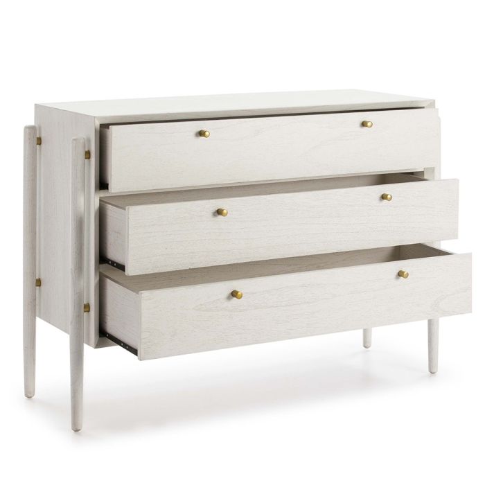 Cómoda 125x45x90 Madera Blanco