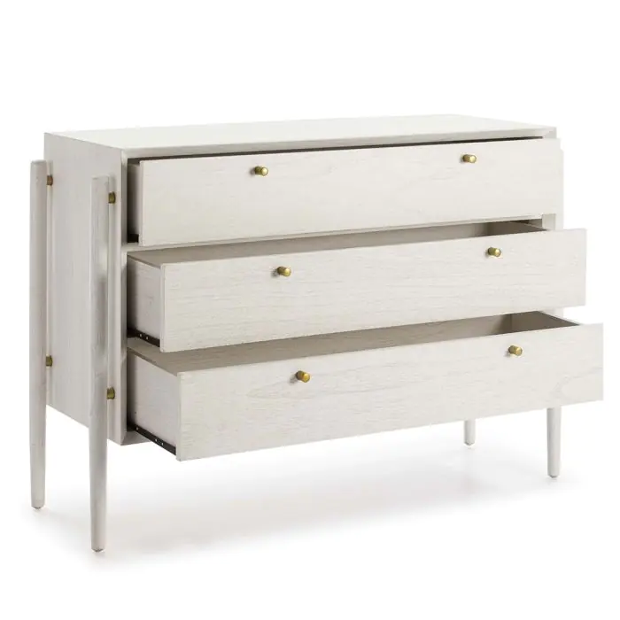 Cómoda 125x45x90 Madera Blanco