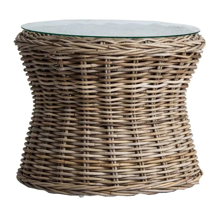 Mesa Auxiliar Chira Estilo Étnico-Tropical