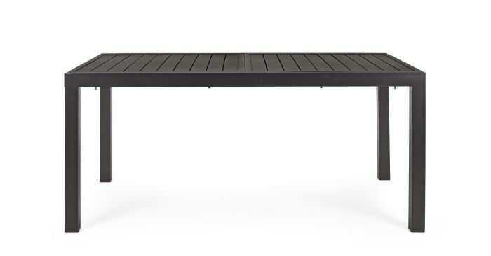 Mesa Rectangular Extensible Aluminio Gris Antracita, 160/240 Cm