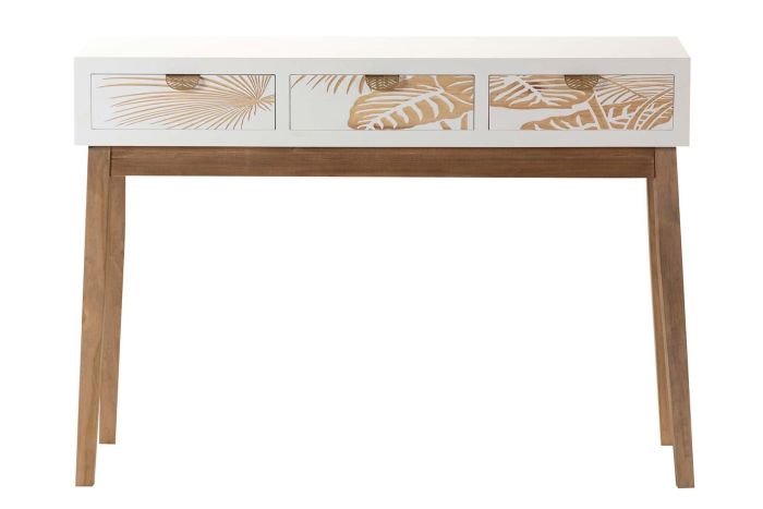 Consola Blanca Hojas