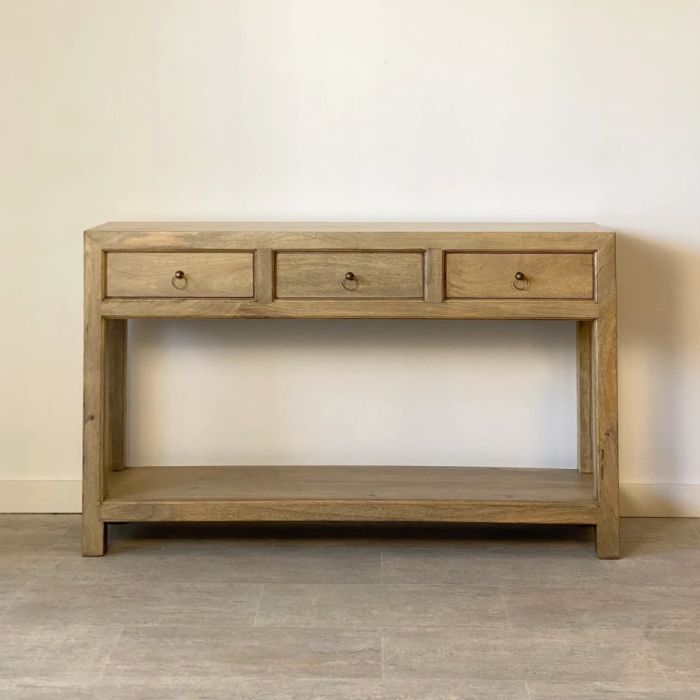 Consola Rustic 3 Cajones 
