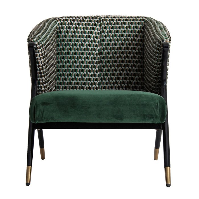 Sillón Kelheim Terciopelo Verde, 73 Cm