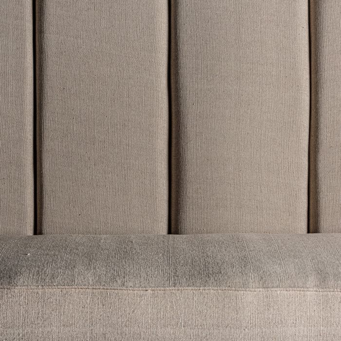 Sofá Bar Madera Blanco Roto Tejido Beige, 171 Cm