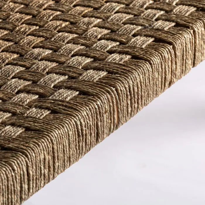 Sofá Cama Mango Tonos Marrón Fibra Natural, 180 Cm