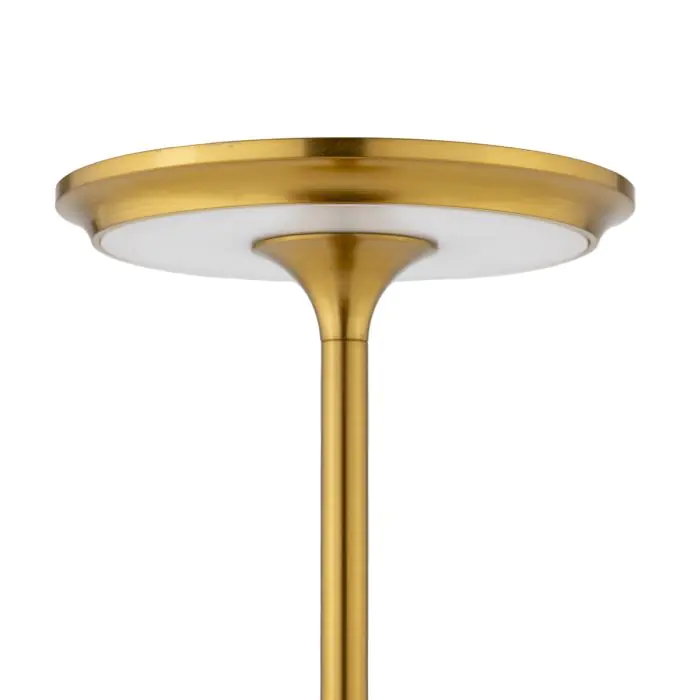 Lampara de Sobremesa Portatil 13x13x28 Metal -- Dorado