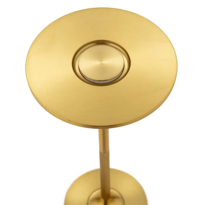 Lampara de Sobremesa Portatil 13x13x28 Metal -- Dorado