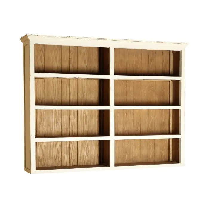 Estantería Blanco Roto Madera 8 Huecos, 191 Cm